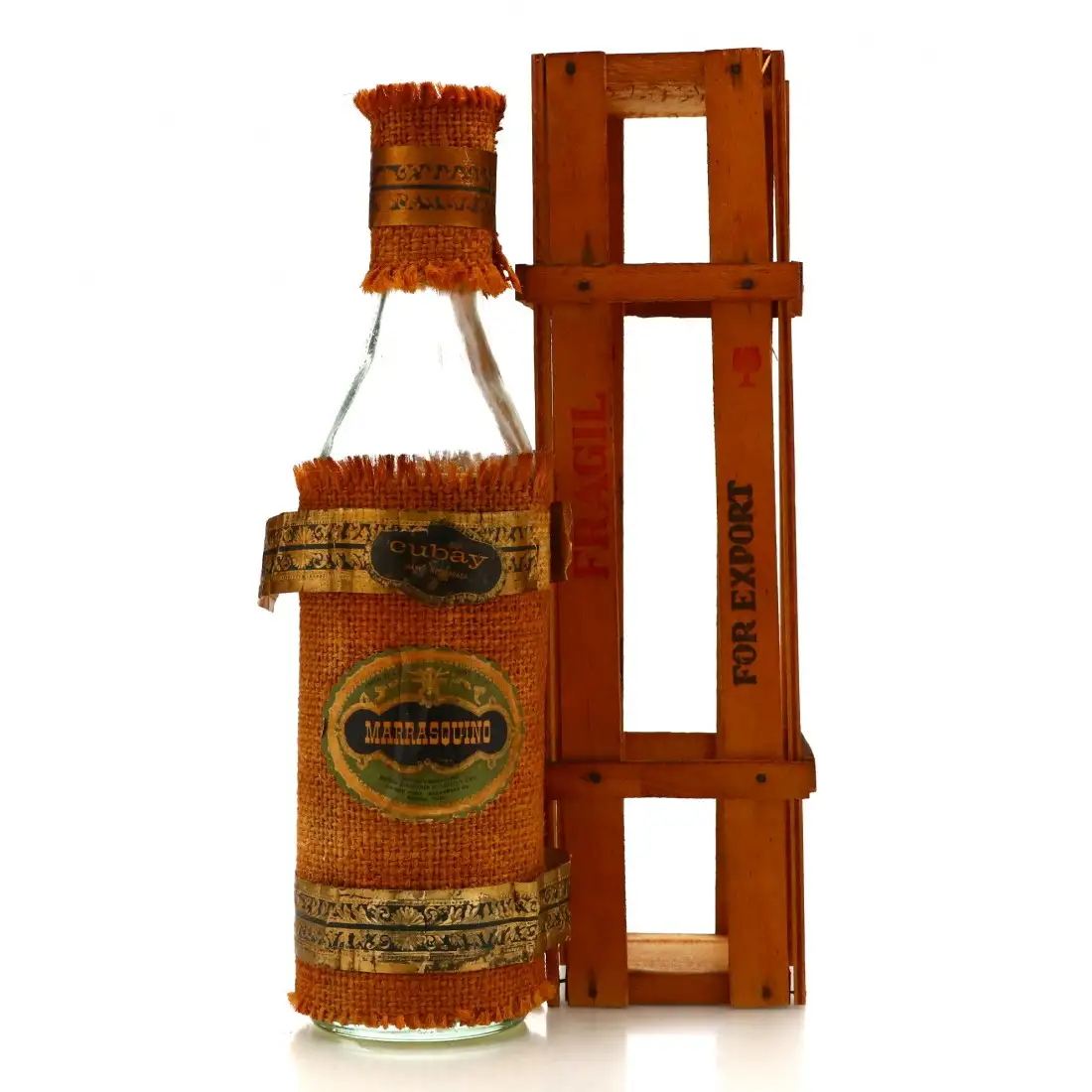 Bottle of Cuba Ron S.A. Ron Cubay Marrasquino Licor