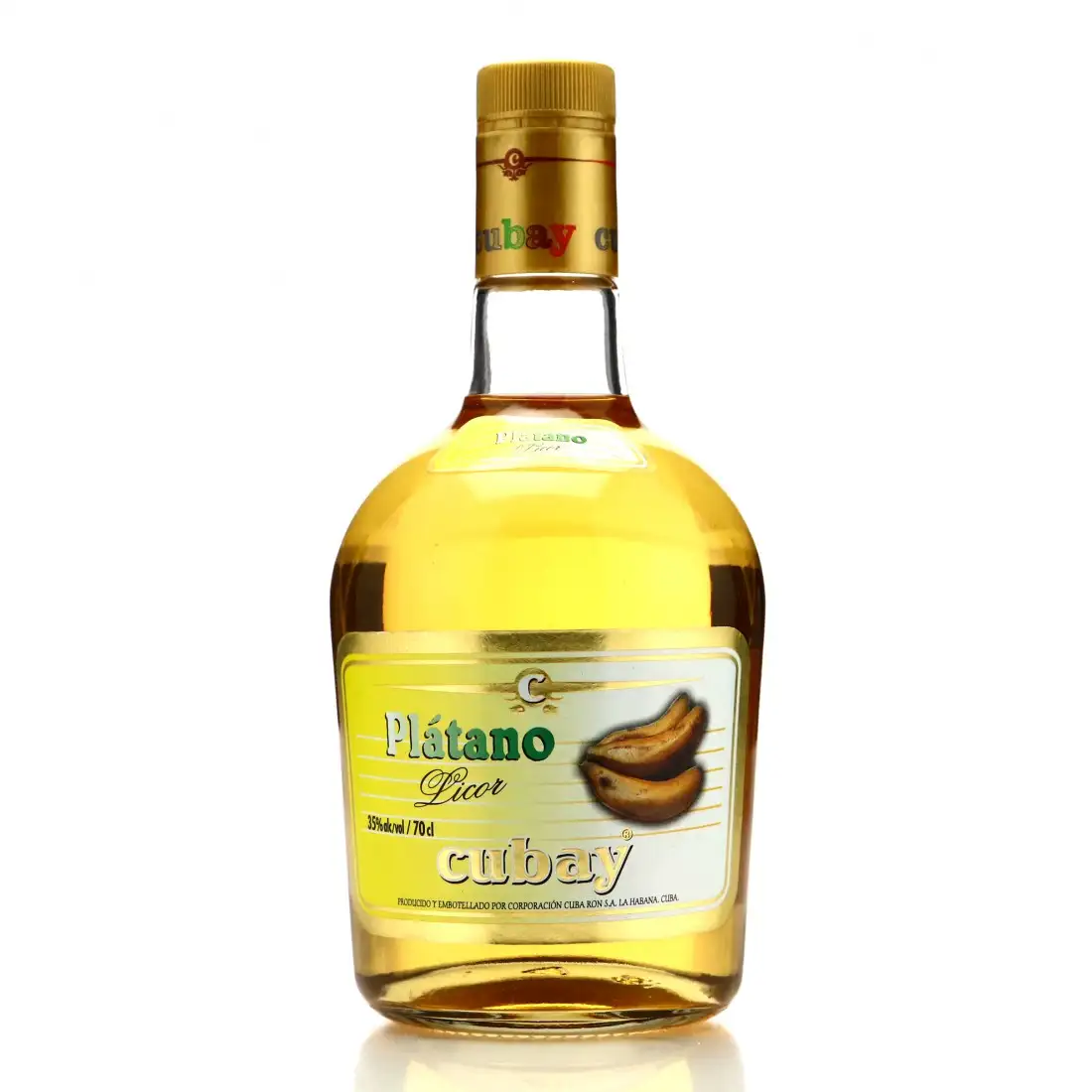Bottle of Cuba Ron S.A. Ron Cubay Platano Licor
