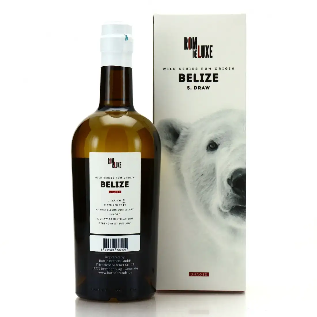Image haute résolution de Romdeluxe Travellers Wild Series Rum Origin No. 2 Belize Draw 5 2022