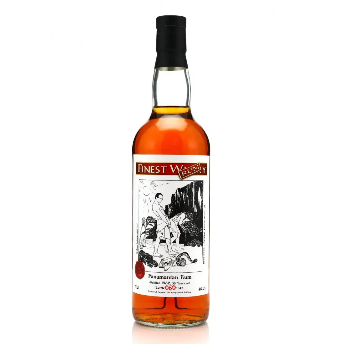 Bottle of Finest Whisky Berlin Panamanian Rum 1982