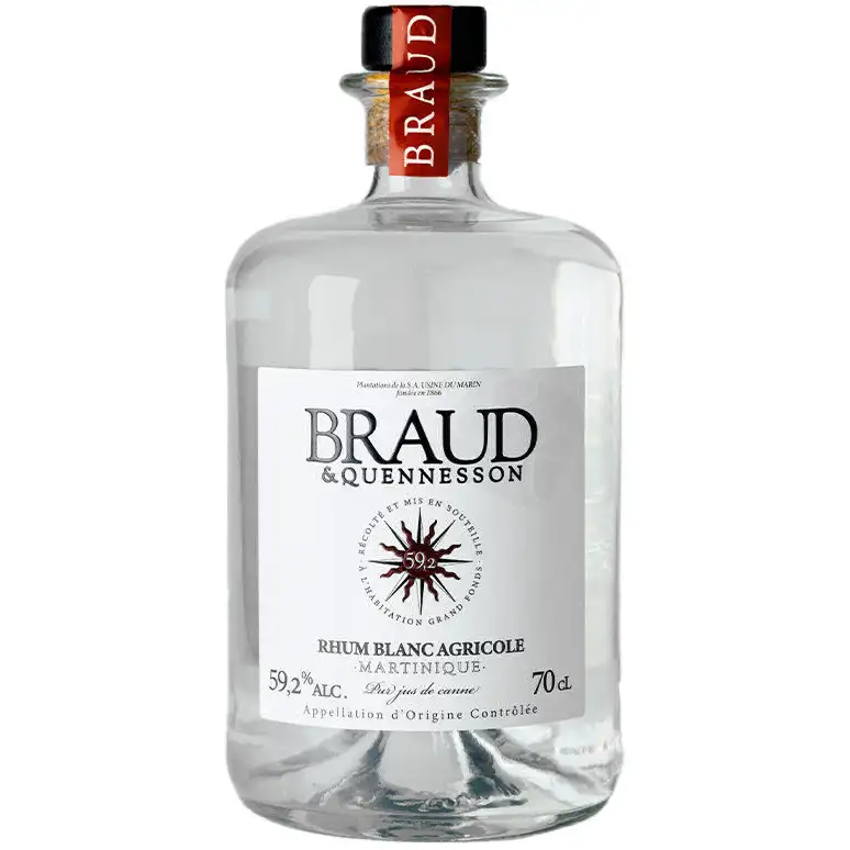 Bottle of S.A USINE DU MARIN Braud & Quennesson Rhum Blanc Agricole 2022