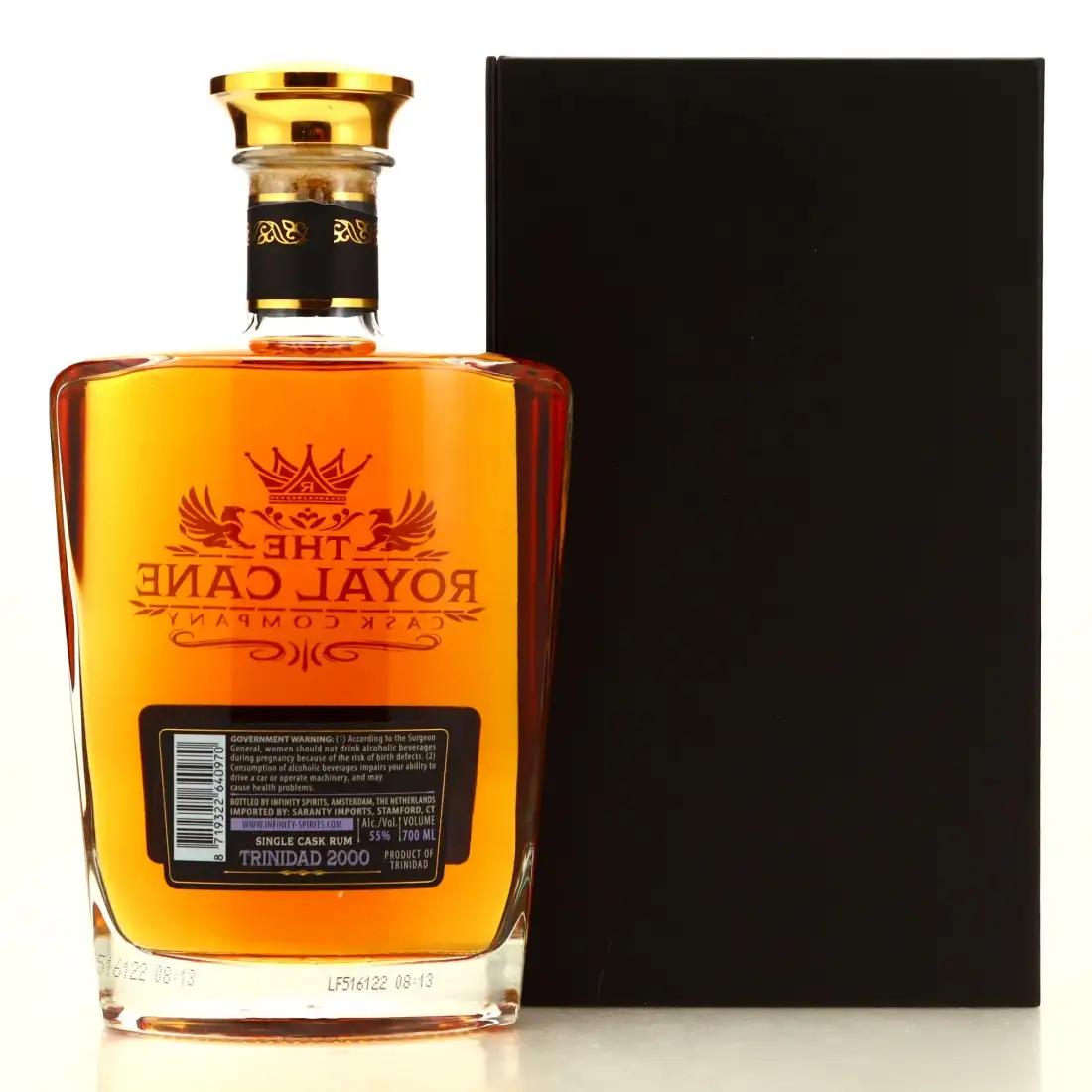High resolution image of Infinity Spirits T.D.L The Royal Cane Cask Company Trinidad 2000