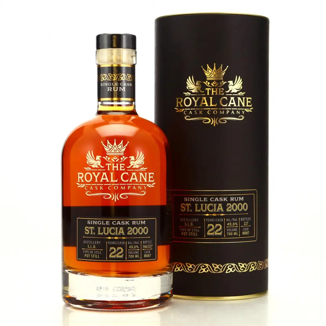 Bottle of Infinity Spirits The Royal Cane Cask Company St. Lucia 2000 John Dore