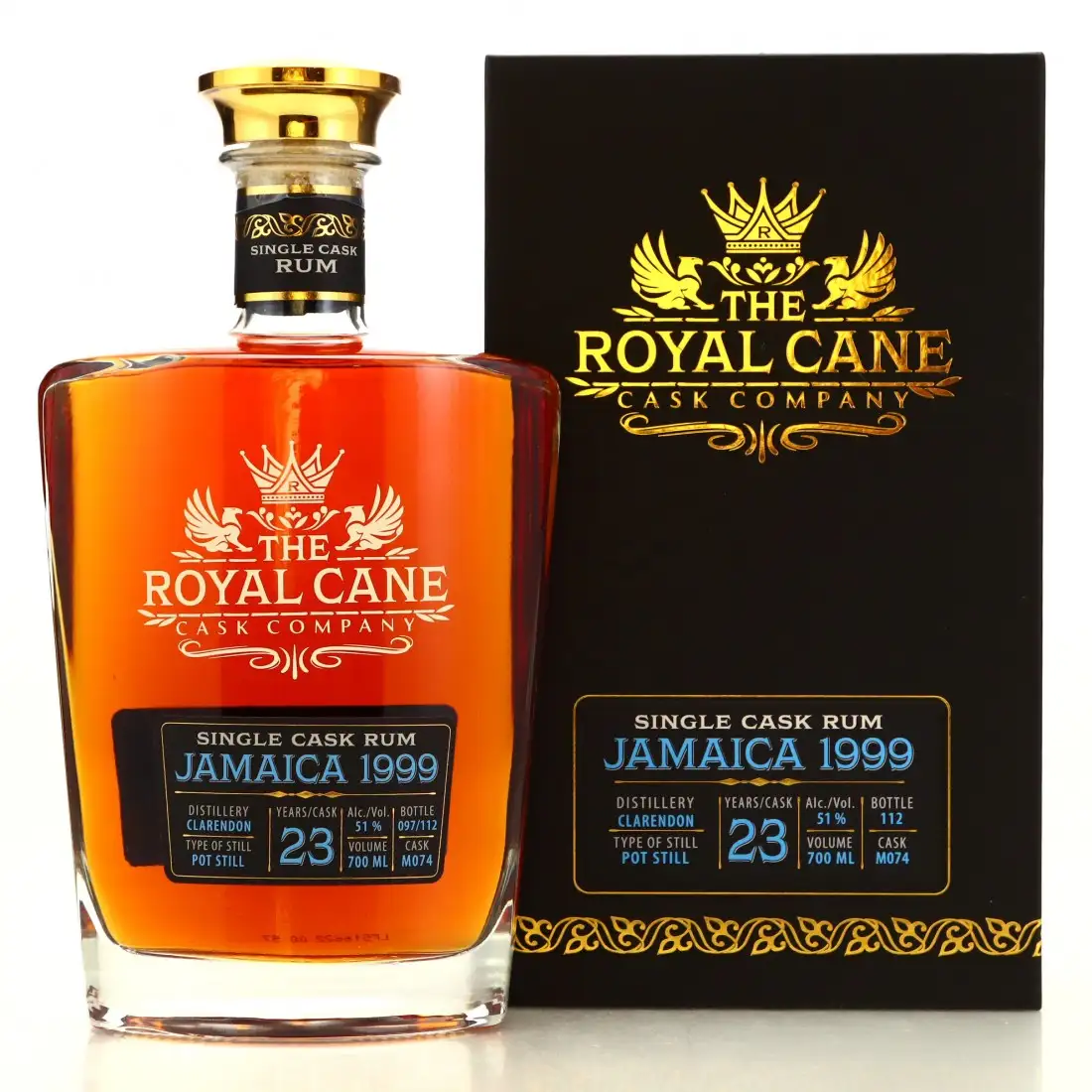 Bottle of Infinity Spirits Clarendon The Royal Cane Cask Company Jamaica 1999