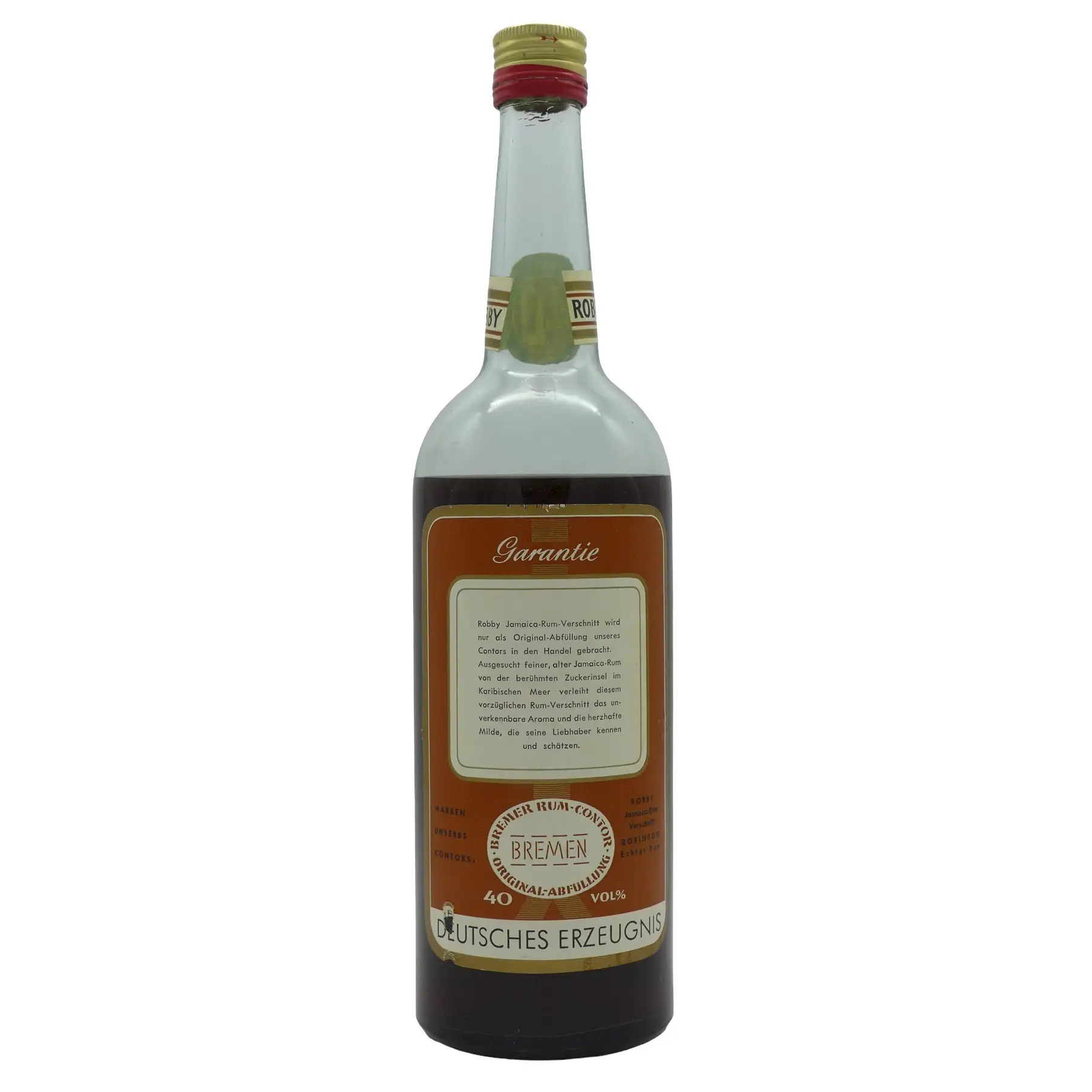 High resolution image of Bremer Rum Contor Robby Jamaica Rum Verschnitt
