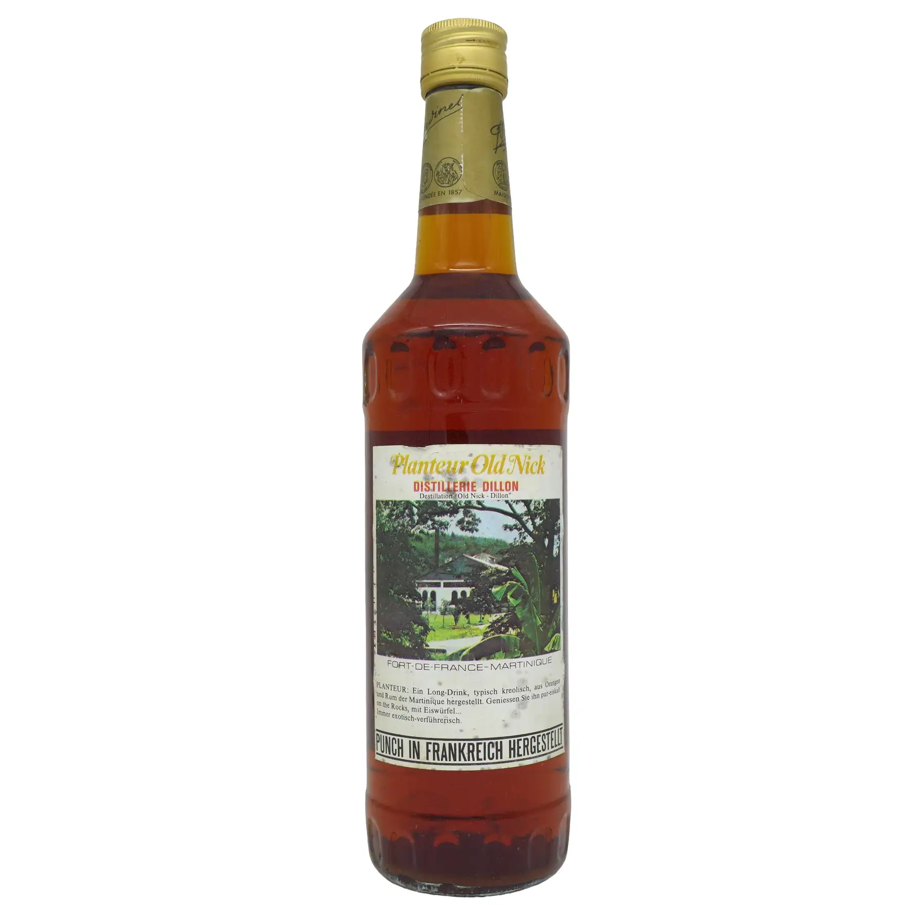 High resolution image of Bardinet Dillon Old Nick Punch Planteur