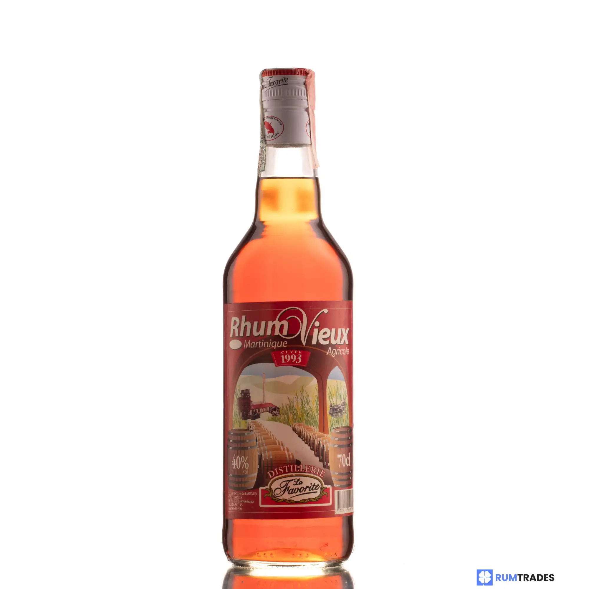 High resolution image of La Favorite Rhum Vieux Agricole Cuvée 1993