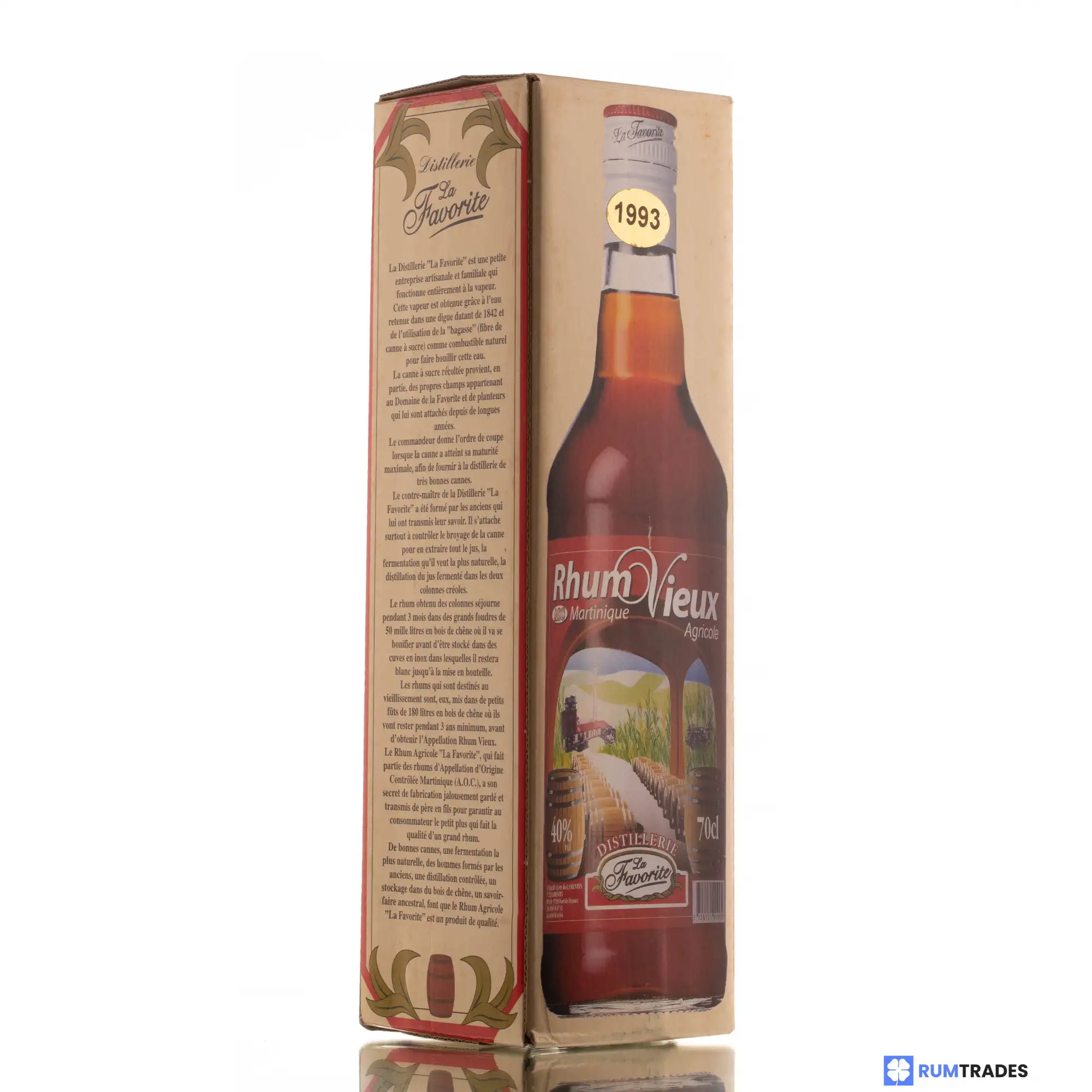 High resolution image of La Favorite Rhum Vieux Agricole Cuvée 1993