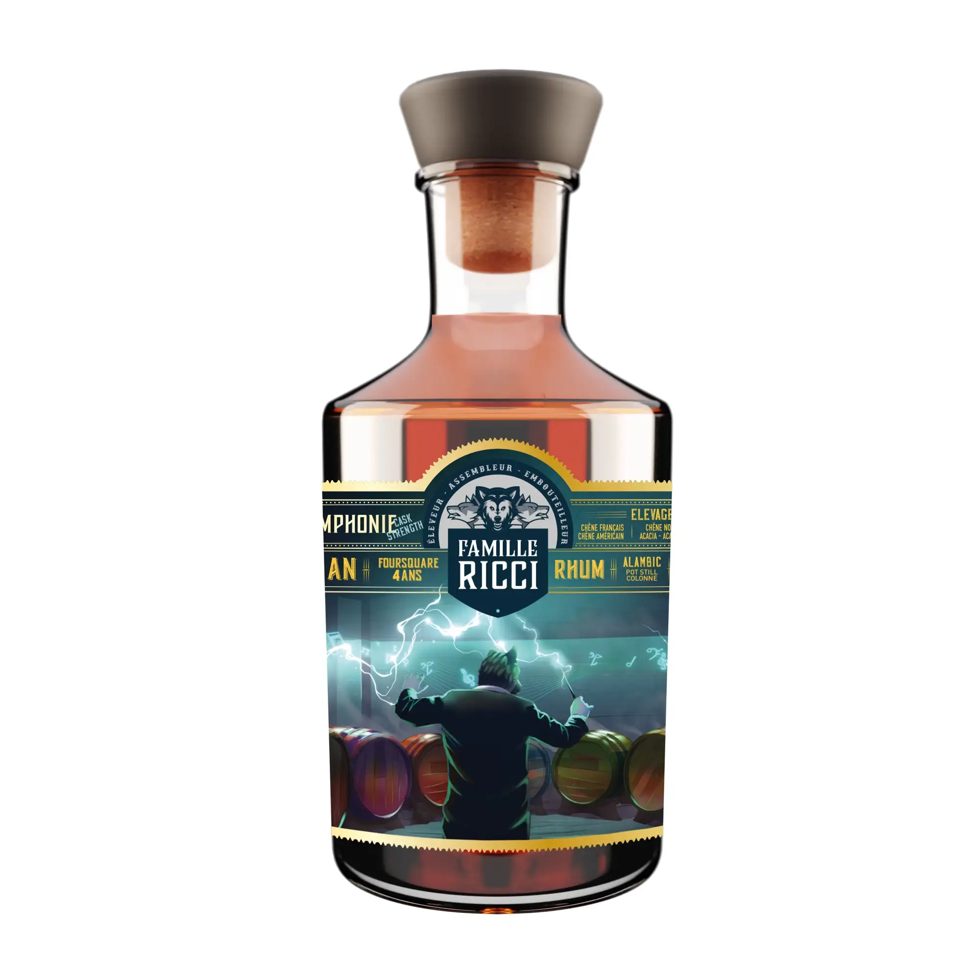 Bottle of Famille Ricci 7th Symphony Marie-Galante Barbados Cask Strength