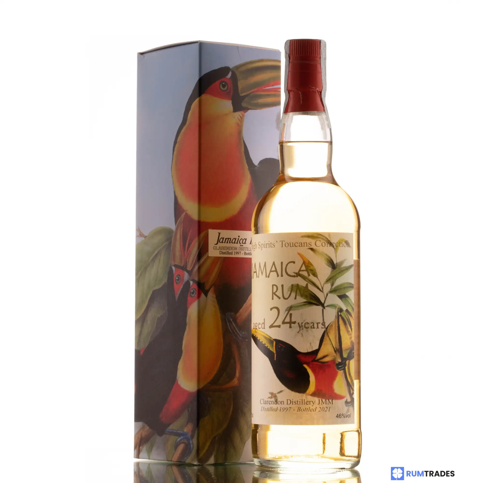 Bottle of High Spirits Collection Clarendon Toucans Collection Jamaica Rum JMM 1997