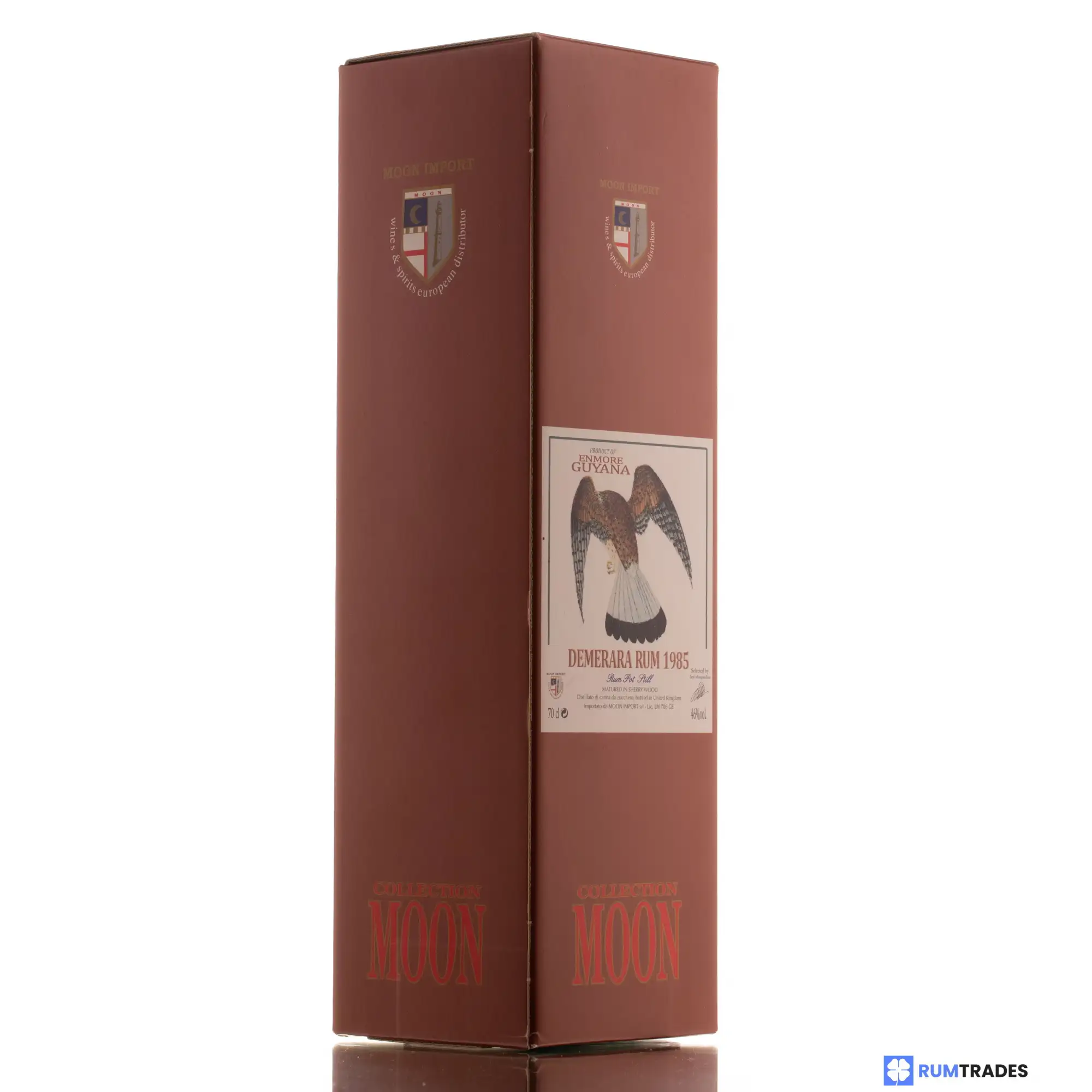 Hochauflösendes Bild von Moon Import Enmore (Versailles) Demerara Rum 1985