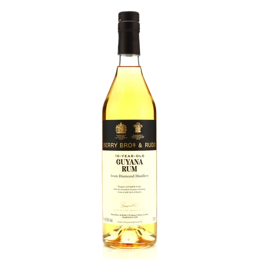 High resolution image of Berry Bros & Rudd Diamond 10-Year-Old Guyana Rum