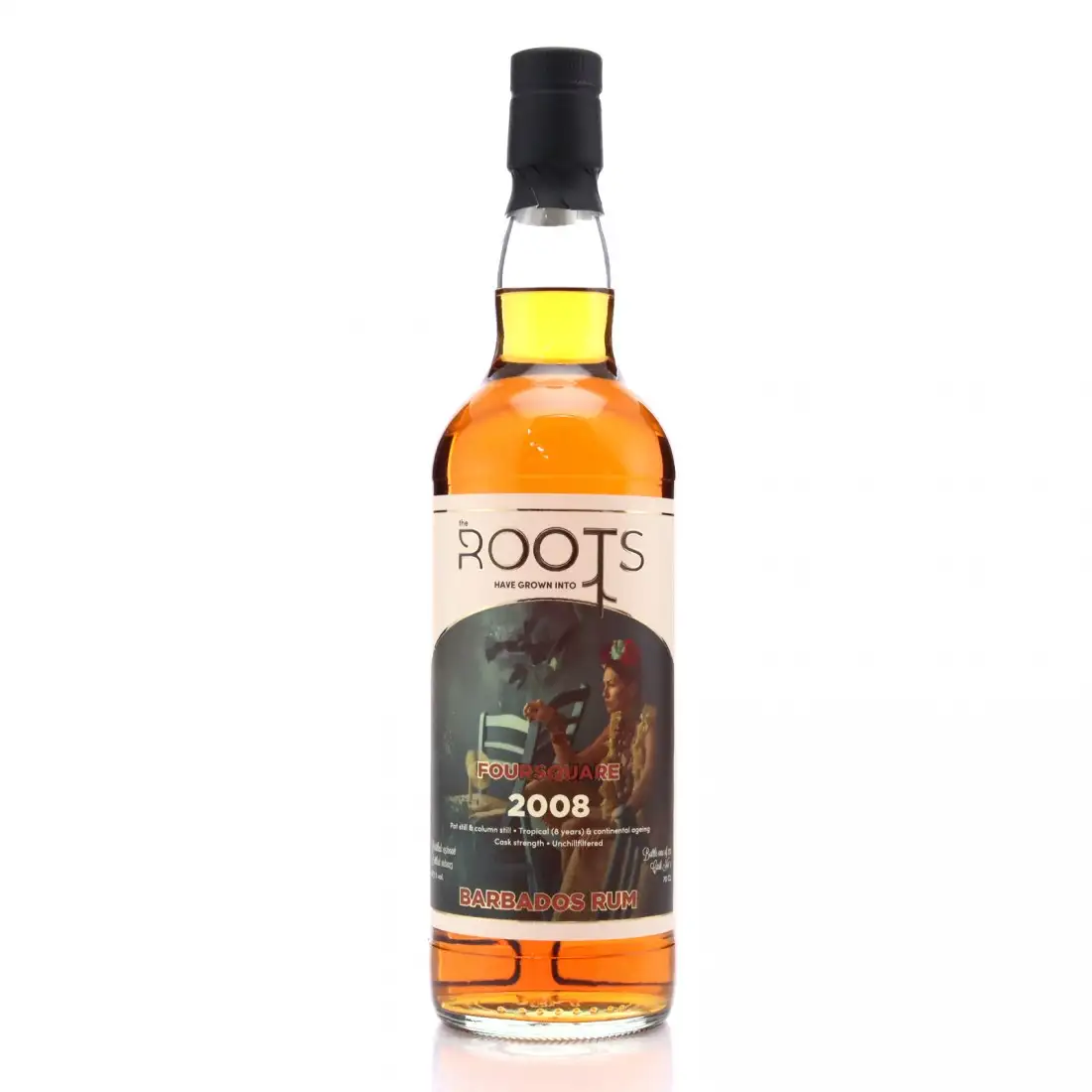 Bottle of Roots Foursquare Barbados Rum 2008