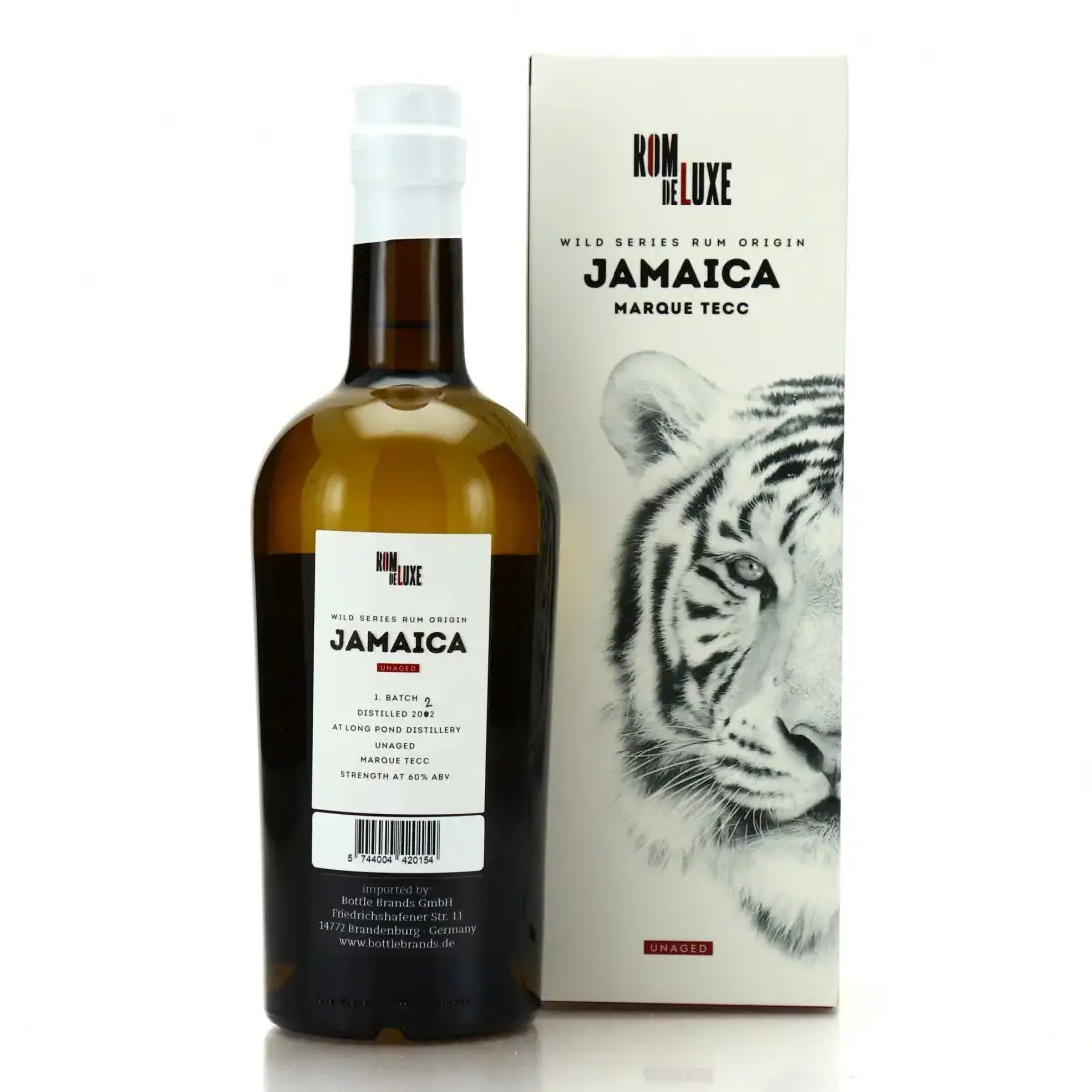 High resolution image of Romdeluxe Long Pond Wild Series Rum Origin Jamaica No. 4 TECC 2022