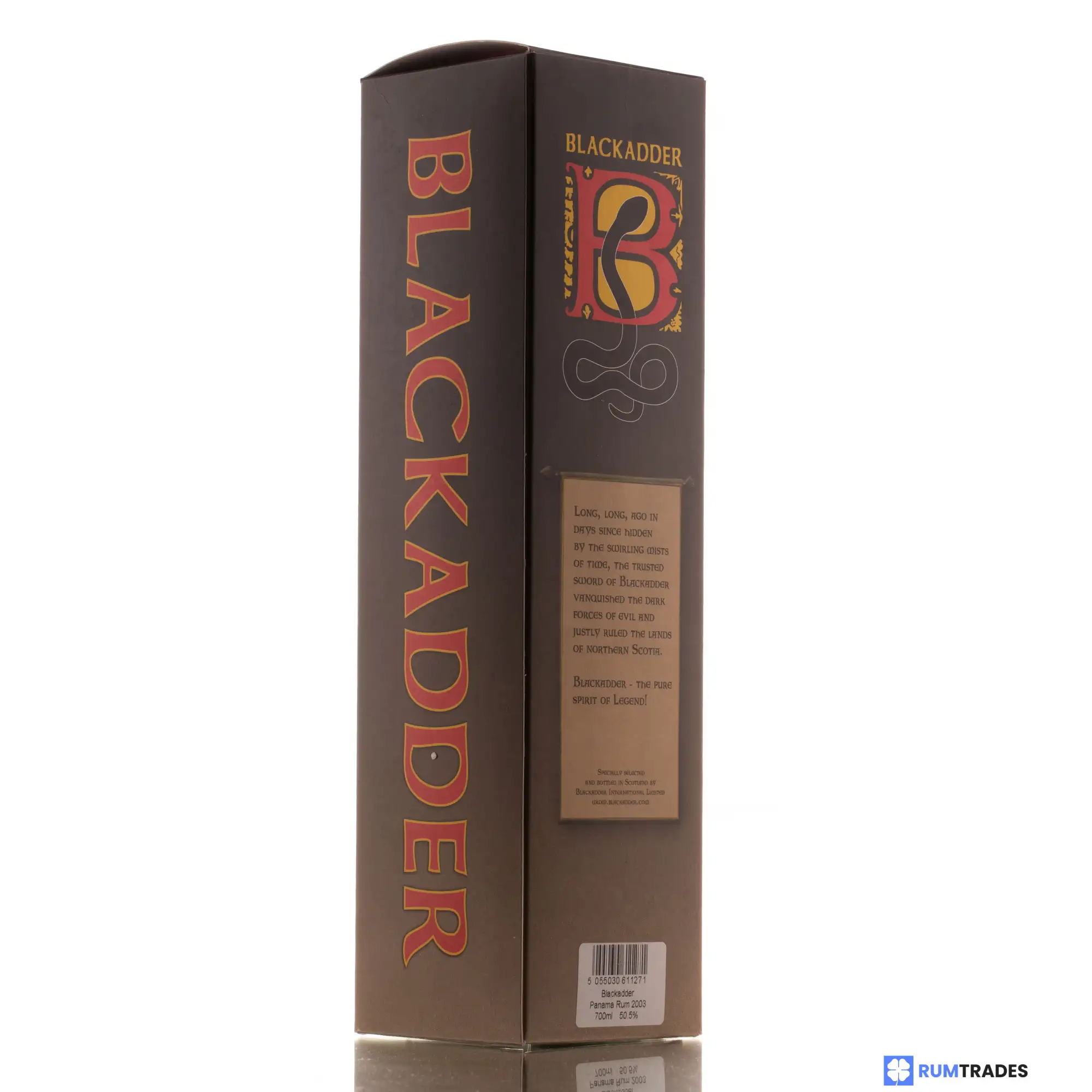 High resolution image of Blackadder Raw Cask Rum Finest Panama Rum 2005