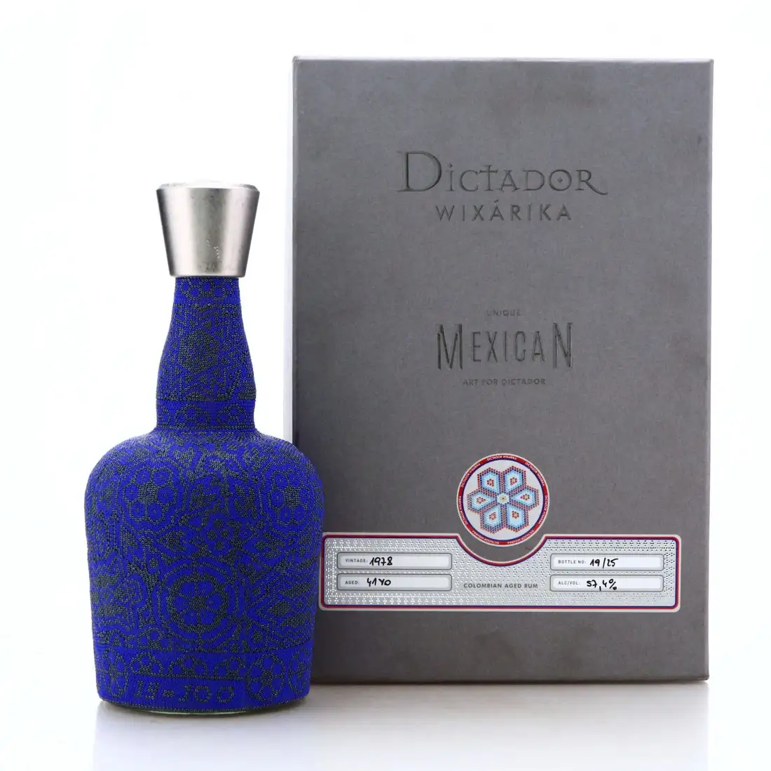 Bottle of Dictador Wixarika 1978