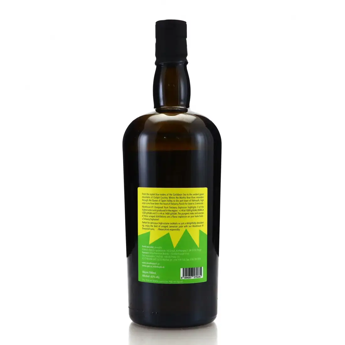 High resolution image of Warehouse #1 Hampden Overproof Rum Trelawny Explosion HGML