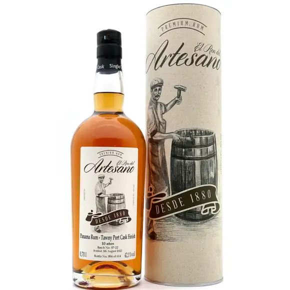 Bottle of El Ron del Artesano Panama Rum - Tawny Port Cask Finish 2013
