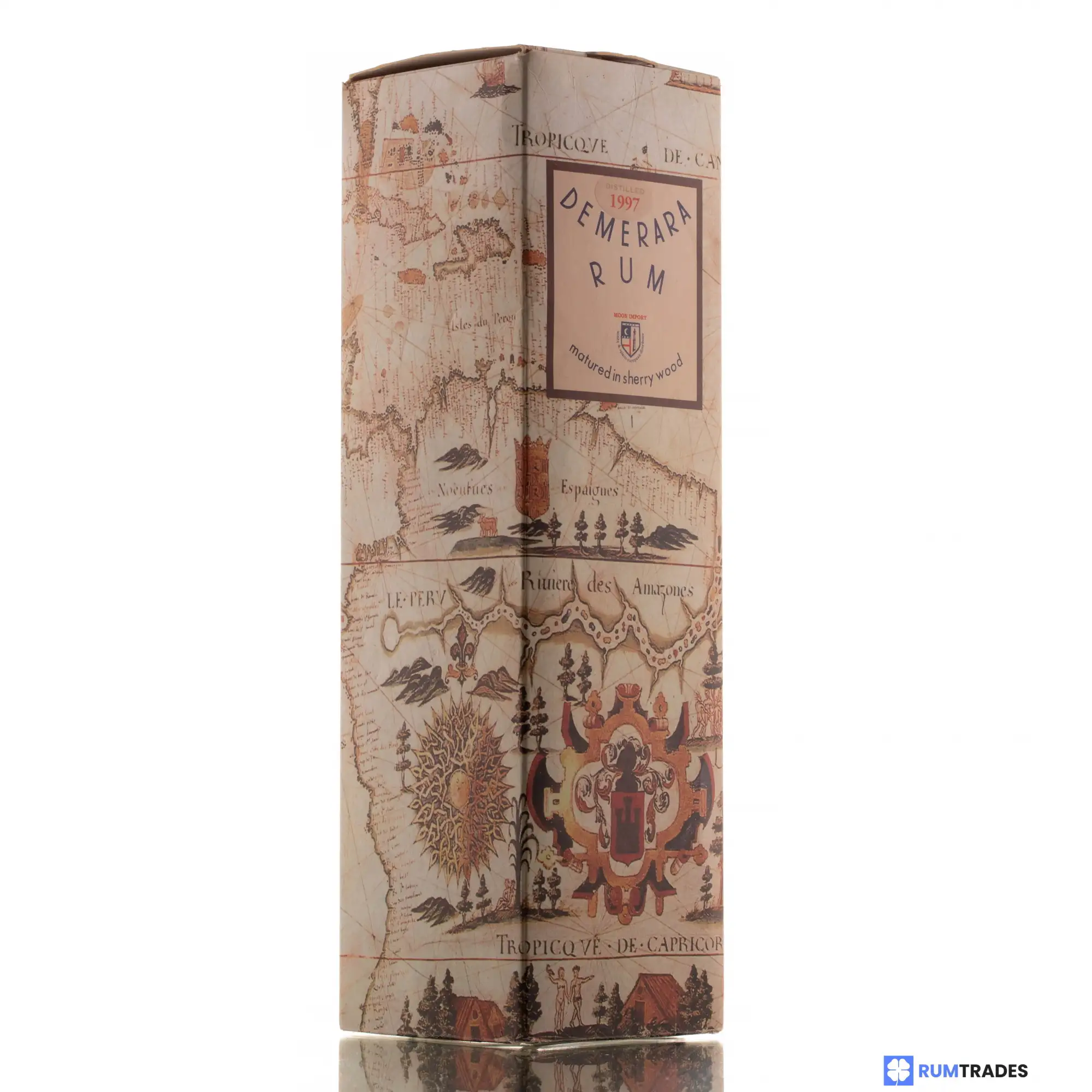 High resolution image of Moon Import Uitvlugt Demerara Rum 1997