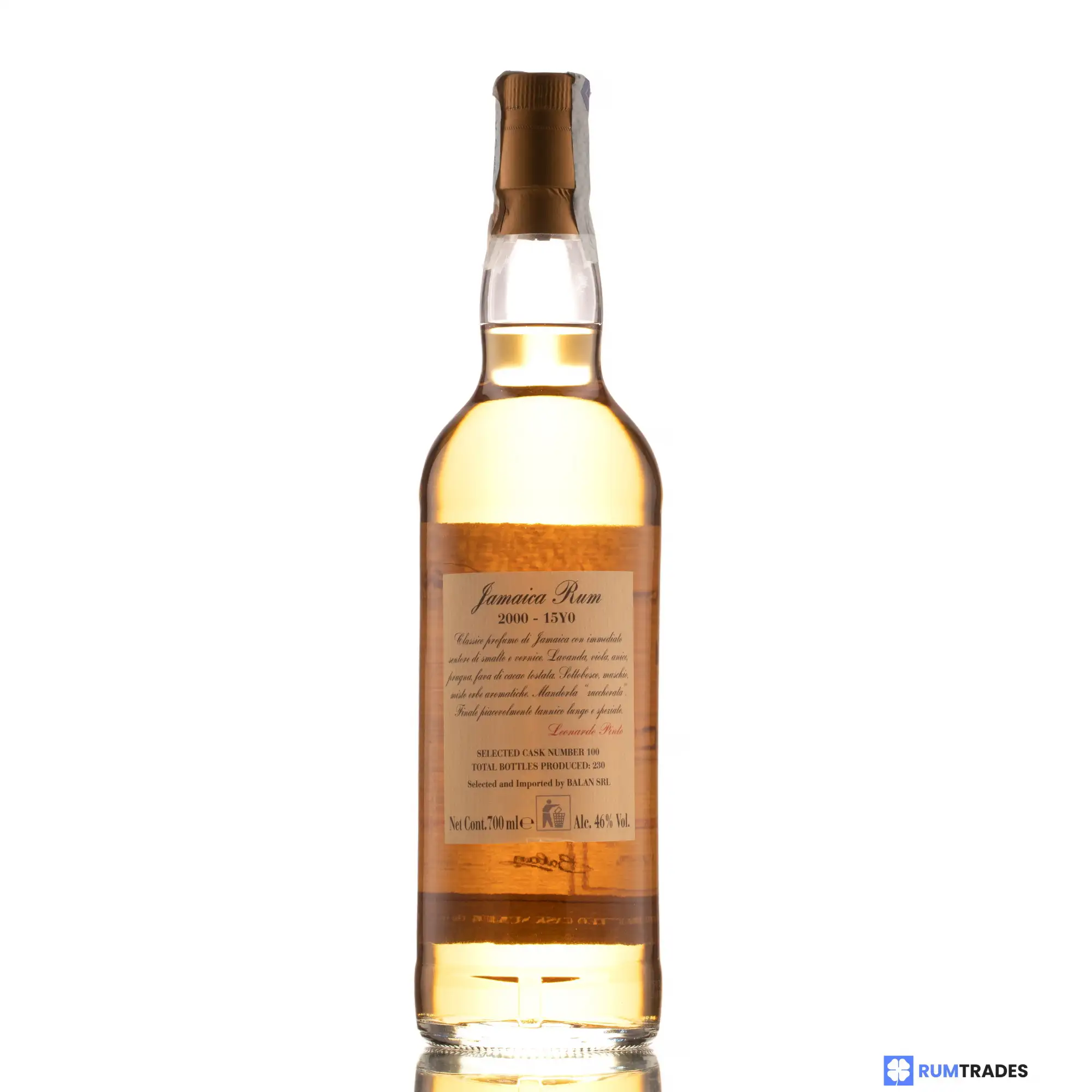 High resolution image of Balan Family Selection Jamaica Rum 2000