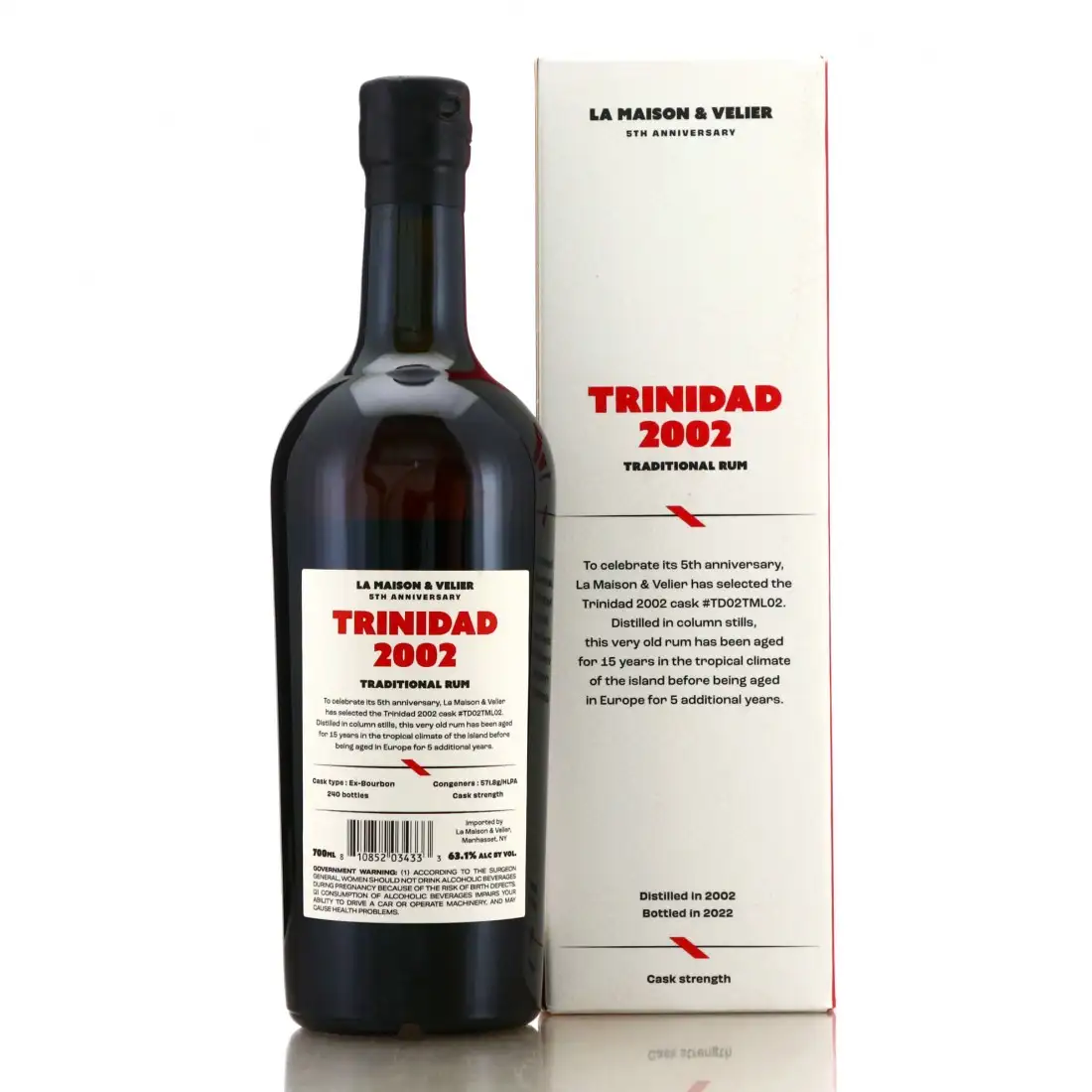 High resolution image of La Maison Du Whisky T.D.L Rum Trinidad (Flag Series) 2002