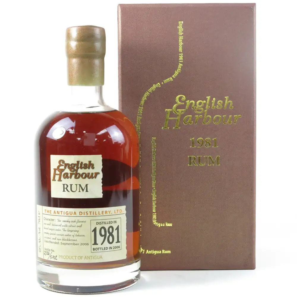 Bottle of The Antigua Distillery English Harbour 25 Years 1981