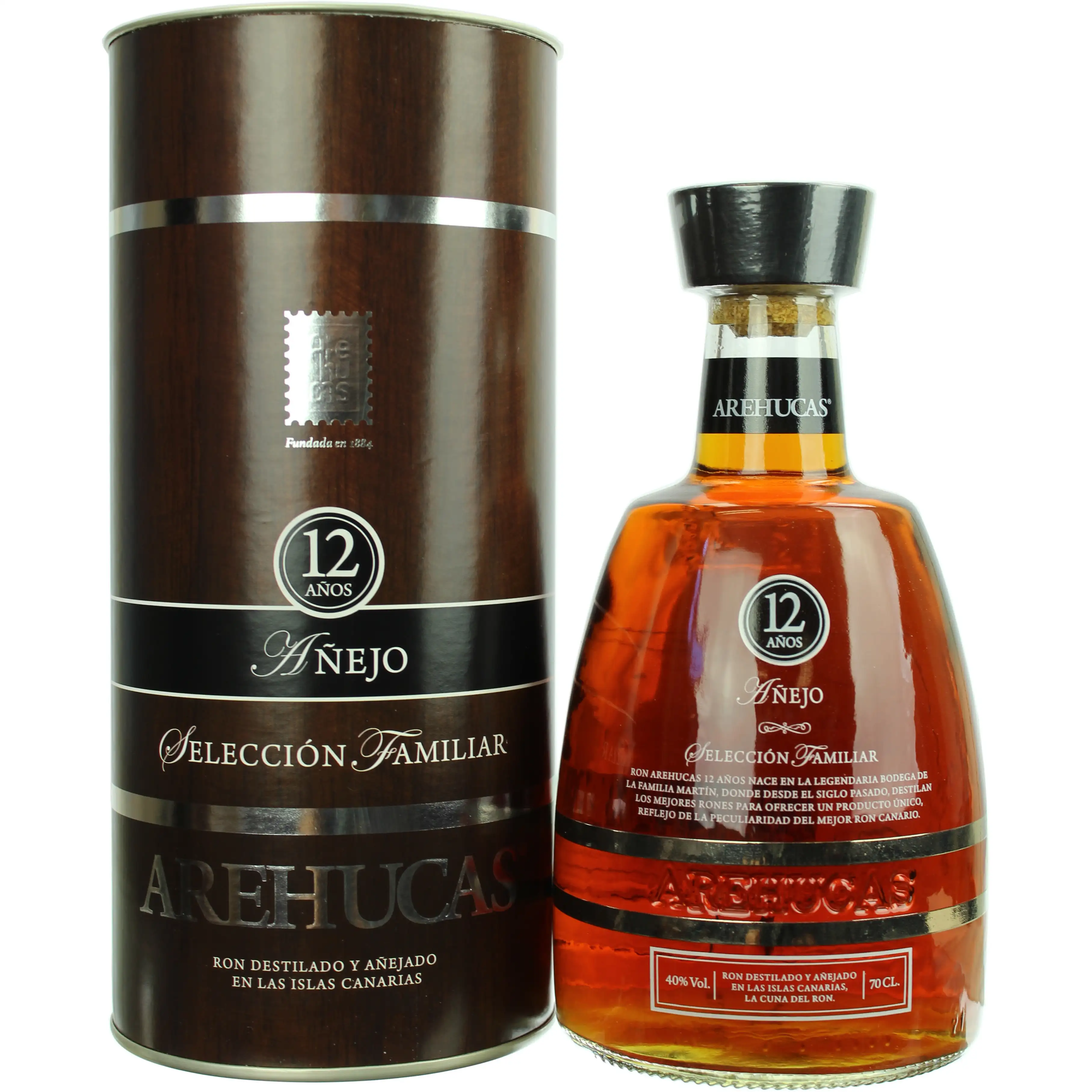Bottle of Arehucas Añejo Selección Familiar
