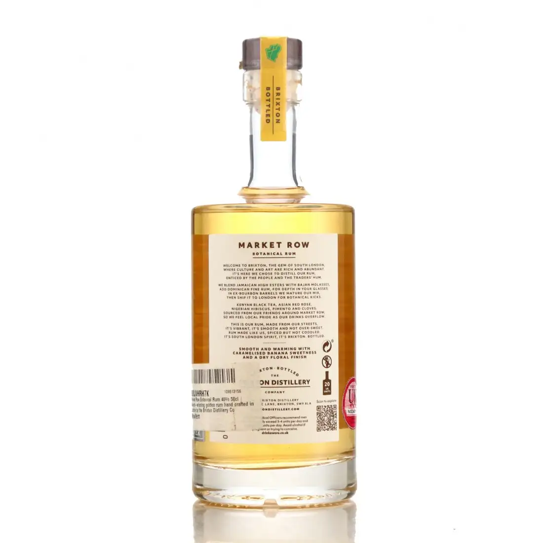 High resolution image of Brixton Distillery Market Row Botanical Rum