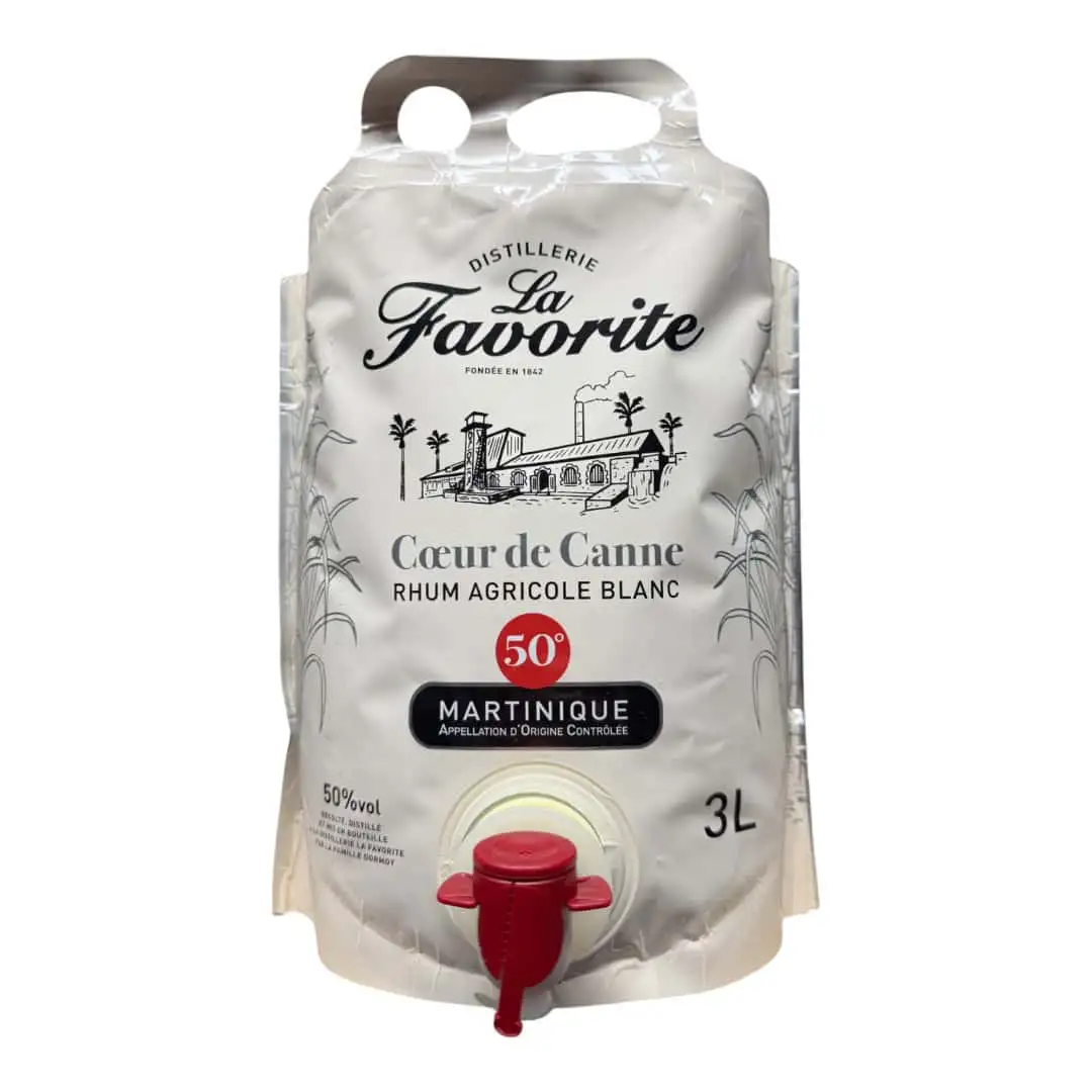 Bottle of La Favorite Rhum Agricole Blanc (Coeur de Canne)