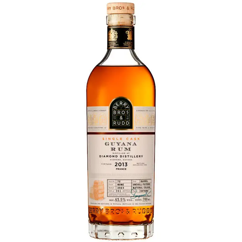 Bottle of Berry Bros & Rudd Diamond Guyana Rum 2013