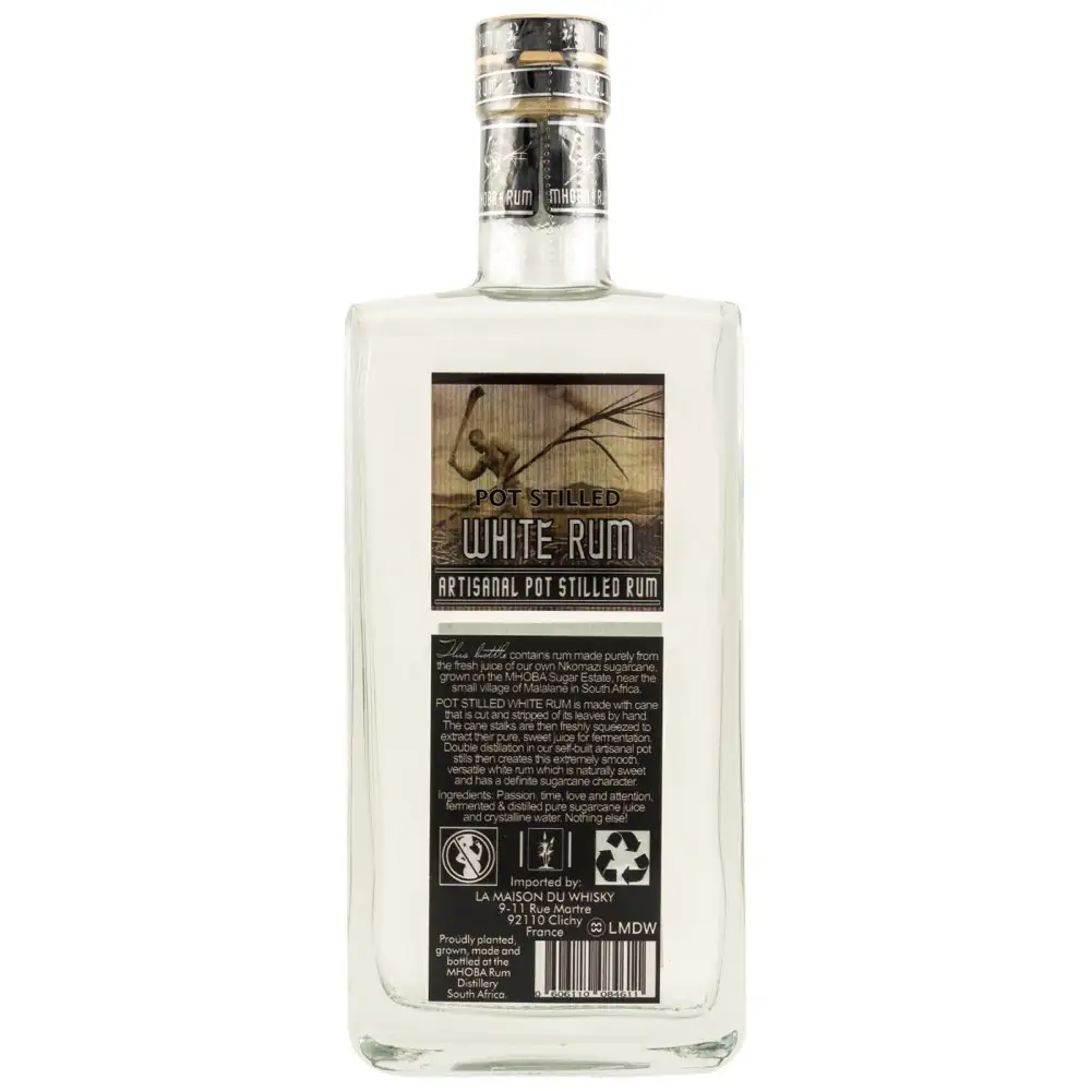 Image haute résolution de MHOBA Pot Stilled White Rum 2019