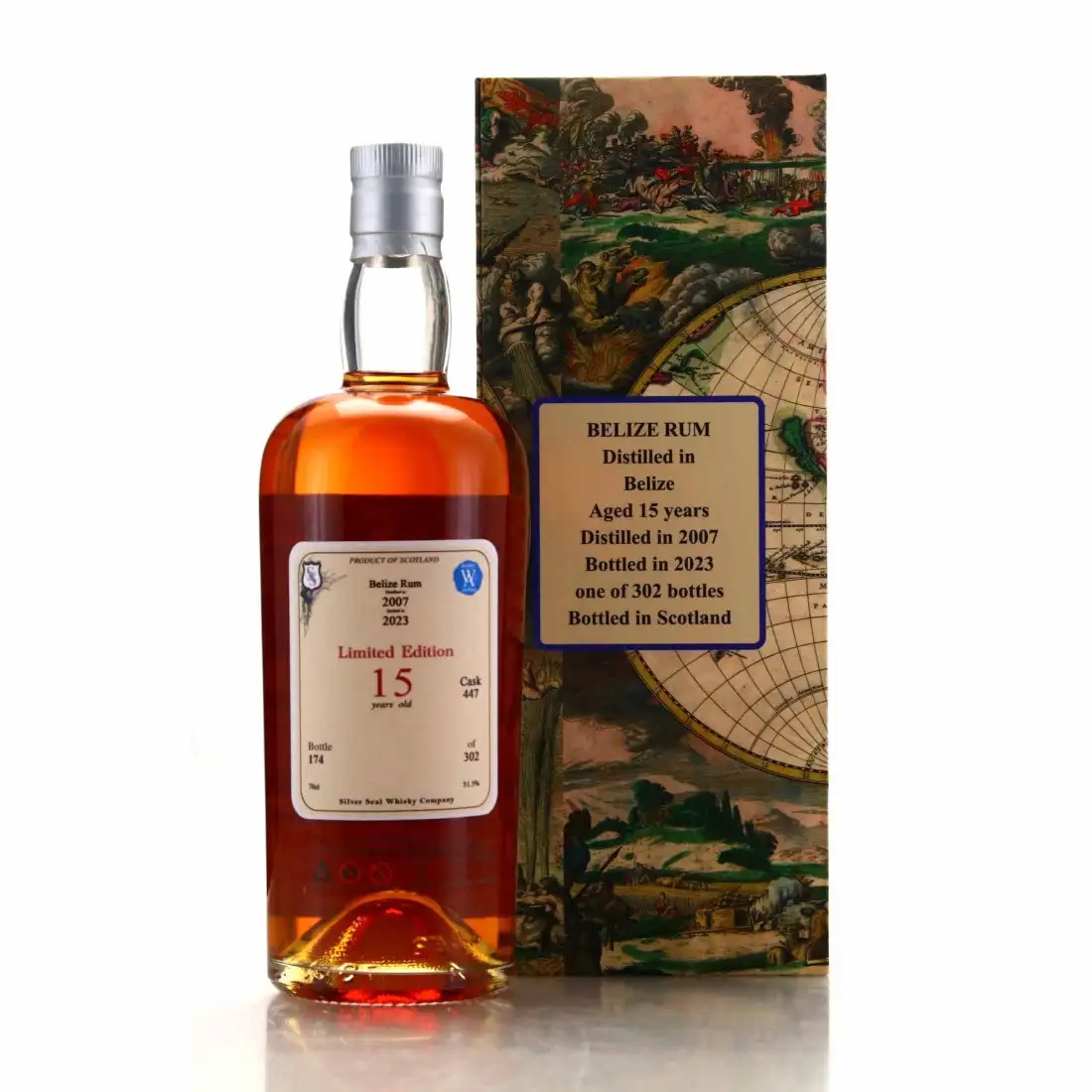 Hochauflösendes Bild von Silver Seal Belize Rum 2007