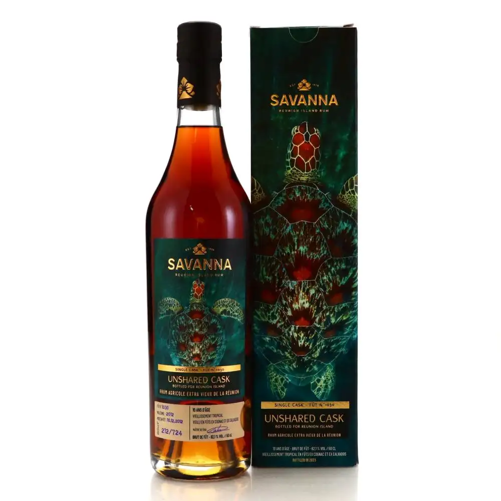 Bottle of Savanna Unshared Cask for Reunion Island 2012