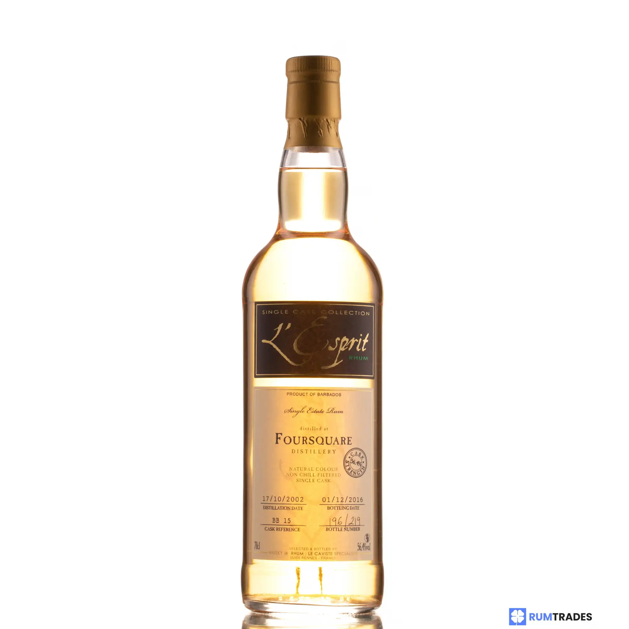 Image haute résolution de Whisky &amp; Rhum Foursquare L‘Esprit 2002