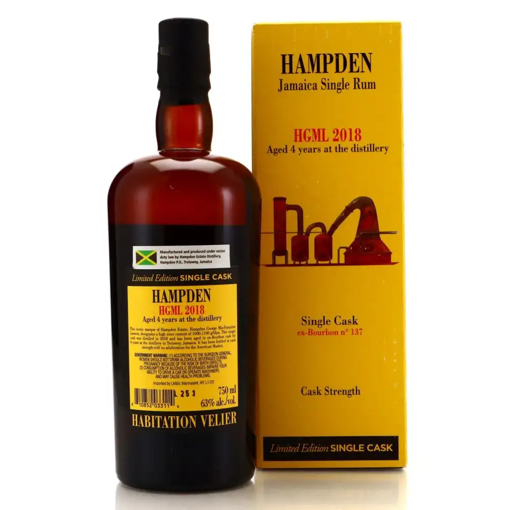 High resolution image of Habitation Velier Hampden Limited Edition Single Cask (US) HGML 2018