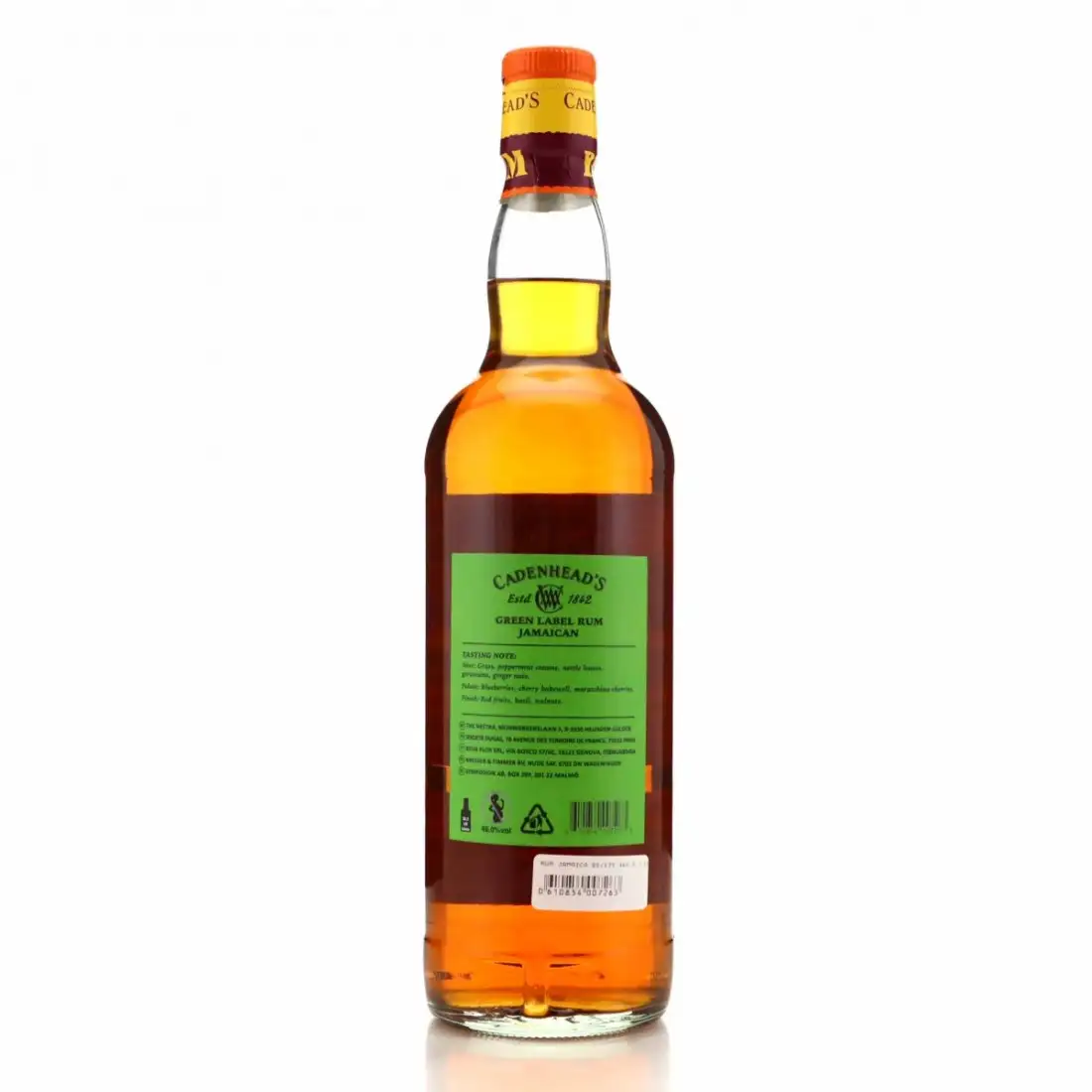 Image haute résolution de Cadenhead‘s Clarendon Green Label Jamaican Rum 2005