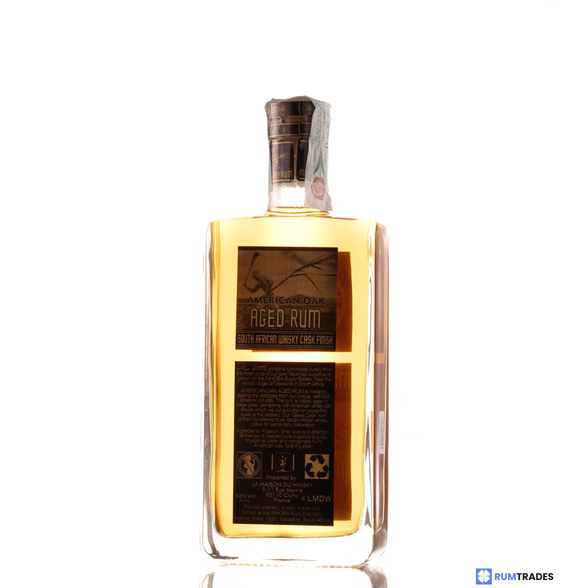 Image haute résolution de MHOBA American Oak Aged Rum 2022