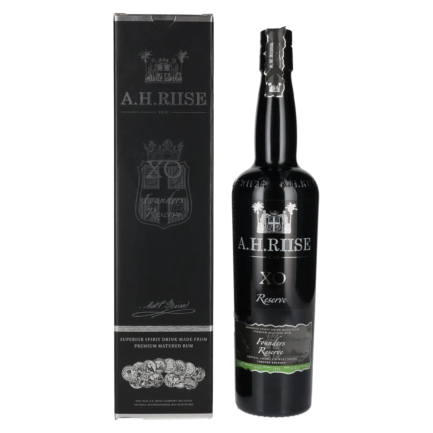 Bottle of A.H. Riise XO Founders Reserve 6th Edition 2023