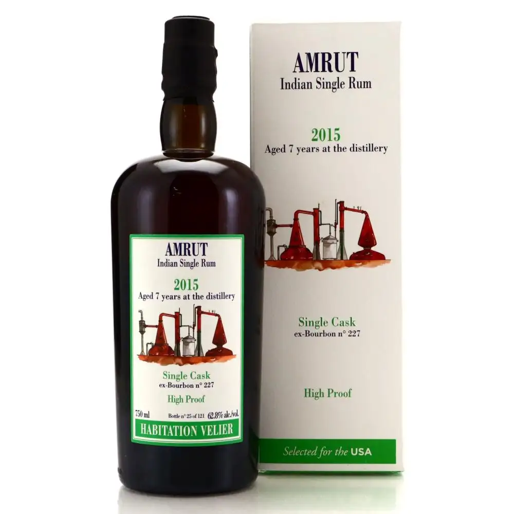 Bottle of Habitation Velier Amrut Indian Pure Single Rum (Selection for the USA) 2015