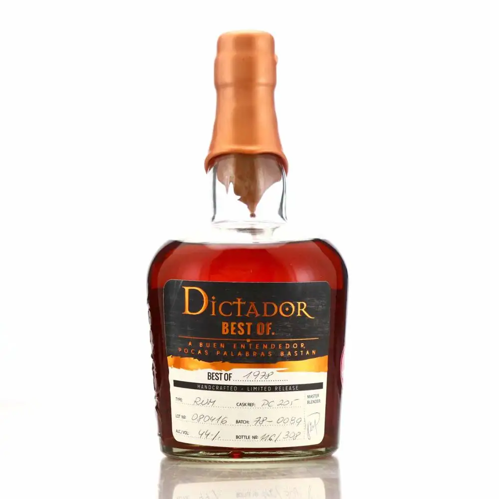 Bottle of Dictador Best of 1978