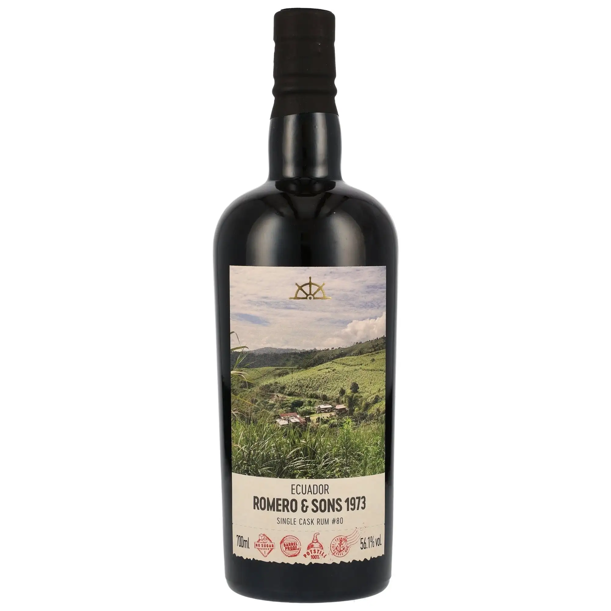 Bottle of Romero & Sons FRC Ecuador (Kirsch Whisky) 1973