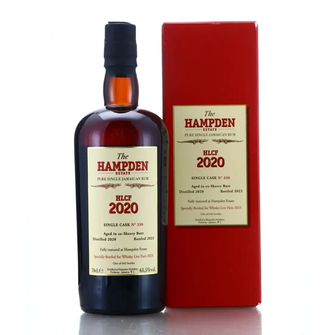 Bottle of Velier Hampden Specially Bottled for Whisky Live Paris 2023 HLCF 2020
