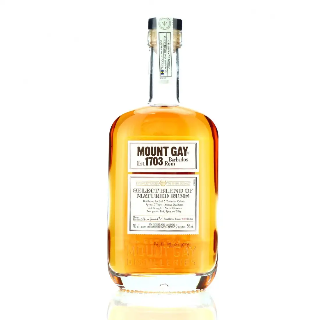Bottle of Mount Gay Select Blend of Matured Rums (TWE Exclusive)
