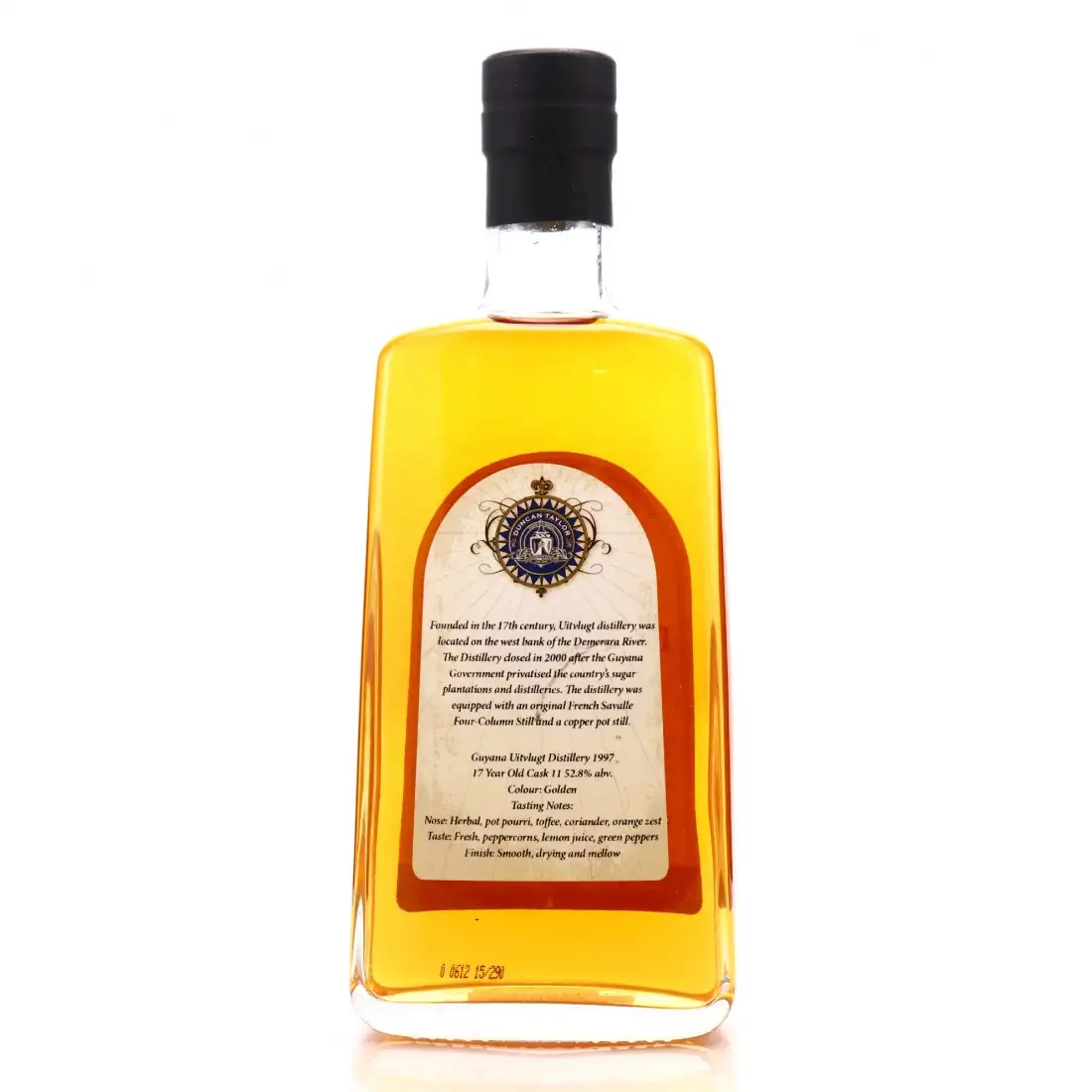 Image haute résolution de Duncan Taylor Uitvlugt Single Cask Rum 1997