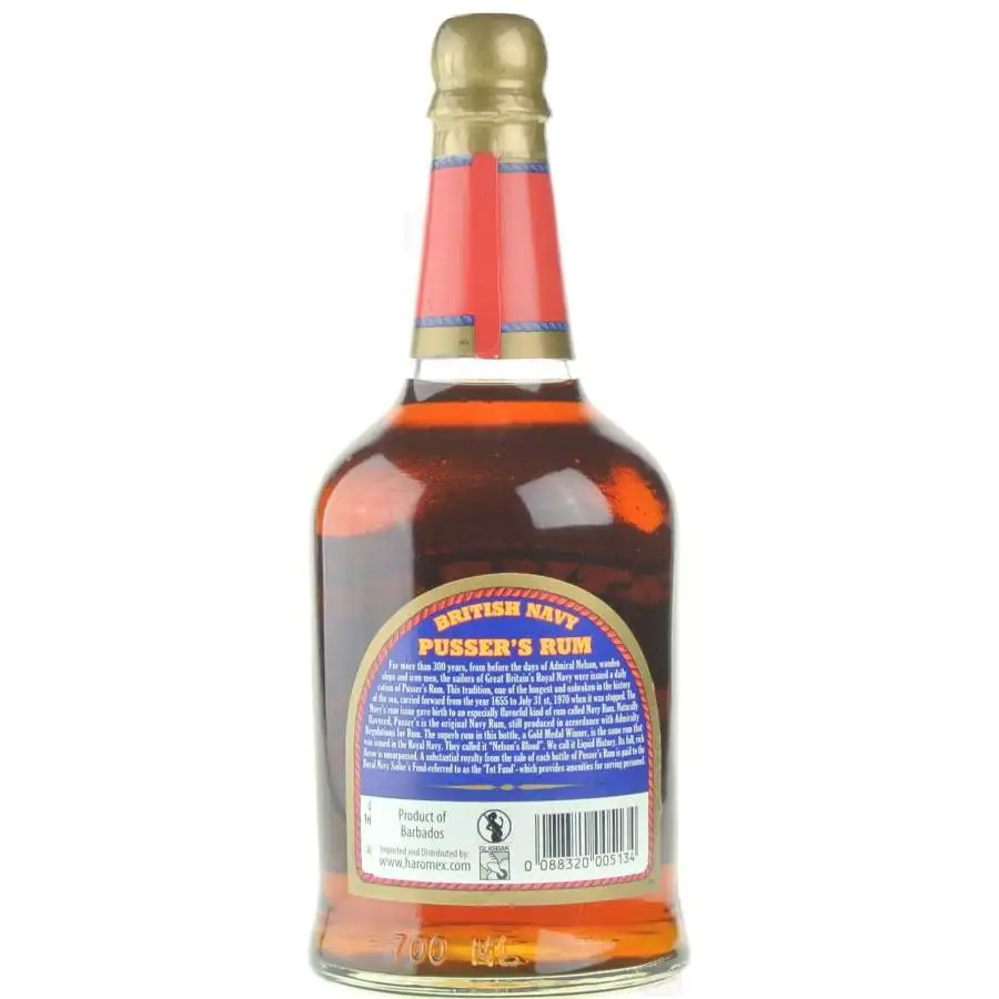 High resolution image of Pusser‘s Rum Overproof (Blue Label)