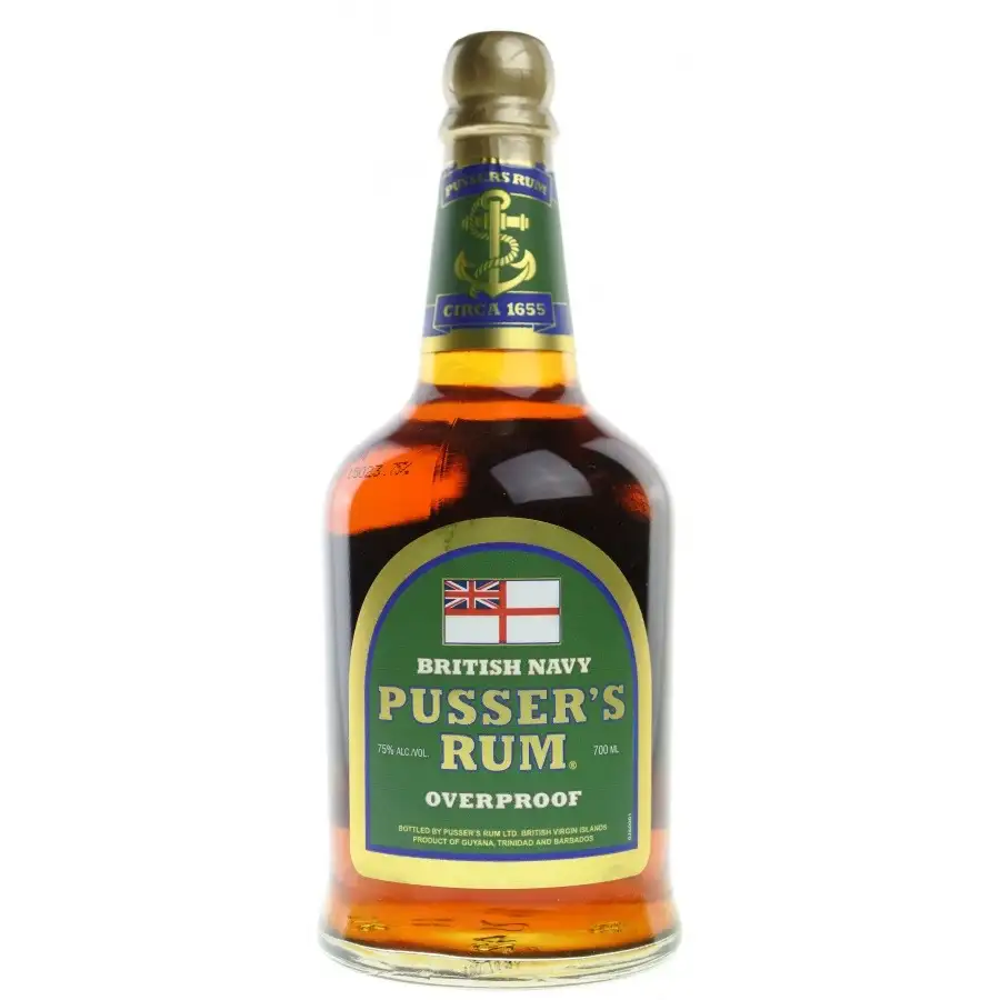 High resolution image of Pusser‘s Rum Overproof (Blue Label)
