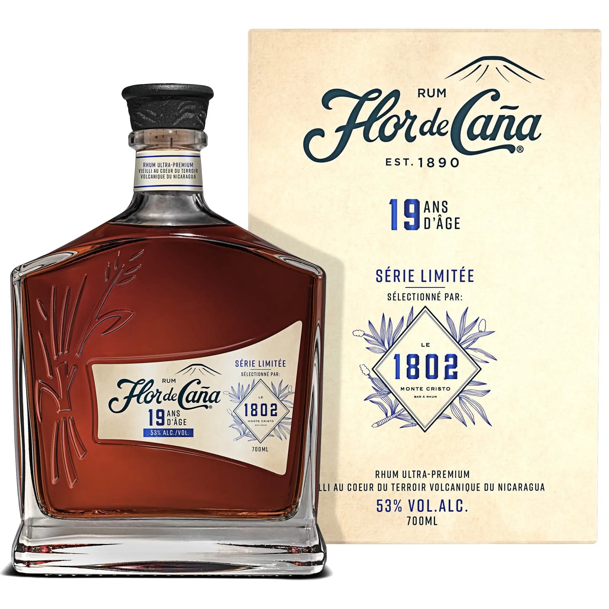 Bottle of Flor de Caña Bar 1802 2004