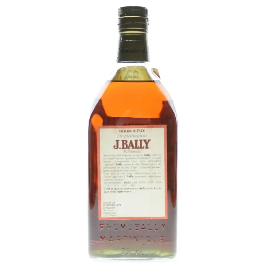 Bottle of J. Bally Millésime 1982