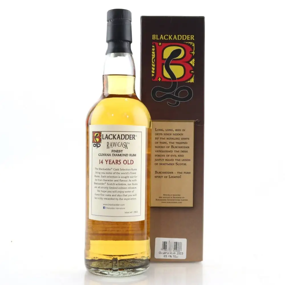 High resolution image of Blackadder Diamond Raw Cask Rum 2003