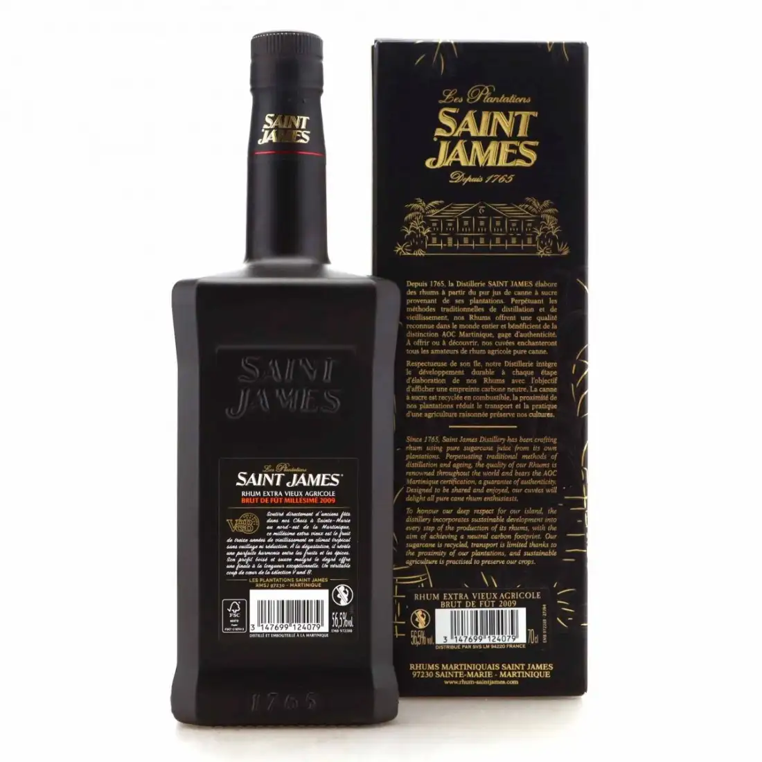 Image haute résolution de V&amp;B Saint James Brut de Fût (Sélection du Chai) 2009